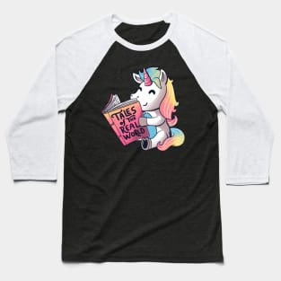 Tales of the Real World Funny Unicorn - Dark Baseball T-Shirt